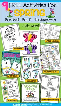 Free activities and printables for spring.
