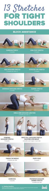 Stretches for Tight Shoulders #stretches