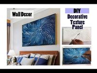 DIY Wall Decor/Decorative Texture Pannel/ Wall Decoration Idea - YouTube