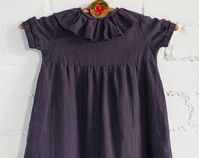 Organic linen clothing with handmade embroidery. by Lapetitealice