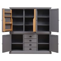 Stow Flint Grey Grand Triple Larder - The Cotswold Company