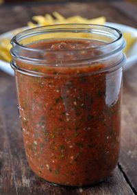 Let me introduce you to the easiest salsa you've ever met. It literally comes together in under 5 minutes. Not only is it easy peasy to prepare but it's down right delicious. Unlike pico de gallo, it's more like a salsa you'd get in a Mexican restaurant served with chips before you get dinner. This