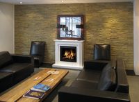 Kamin Wand Steinoptik Lascas