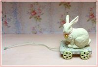 1" Bunny Pull Toy