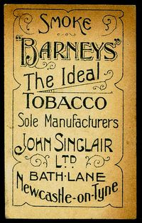 Cigarette Card Back - "Barneys" Tobacco | Flickr - Photo Sharing!