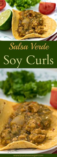 salsa verde soy curls THE BEST FREAKING SAUCE !!! #CHUCKUNDERWOOD #BRANDNEWVEGAN