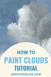 Complete step by step guide of how to paint clouds - with pictures of each and every step! oil painting tutorial for beginning and advanced artists and painters. Oil painting for beginners. Easy cloud painting tutorial. Learn how to paint. Step by step cloud painting demonstration. #clouds #howtopaintclouds #cloudpaintingtutorials #oilpaintingtutorial #Painting