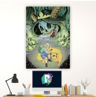 Quadro Mosaico 5 peças a hora da aventura, para decorar sua casa como sala, quarto ou escritório