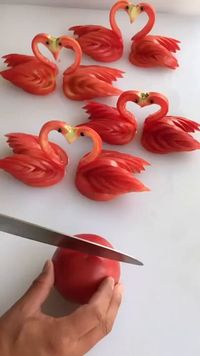 Making tomatoes into swans - 9GAG