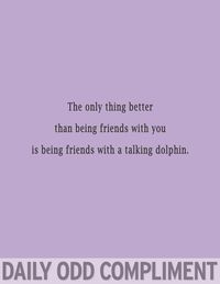 Daily Odd Compliment