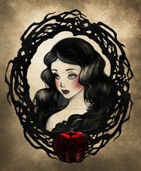 Snow White's illustration for The Little Crooked Tale. disneyprincessthreatened.blogs…