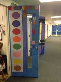 "We're painting our future" door display...nice!
