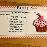 For students at meet the teacher! So Cute!!