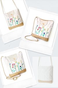 Hand embroidered small crossbody purse handmade. Mini white fabric quilted bag.
