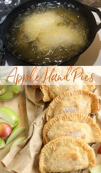 Apple Hand Pies are made with homemade apple pie filling inside golden flaky pie crust or refrigerated biscuit dough. Just like Grandma used to make! Can be ahead of time and frozen for later.