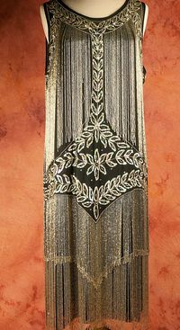 Beaded dress, 1920's - this dress must move like a dream when worn.