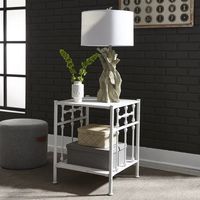 Sand & Stable Edmund 25.25'' Tall Metal Nightstand & Reviews | Wayfair