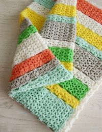 Gorgeous Citrus Crochet Afghan Pattern - amazing colors for spring!