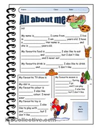 all about me page