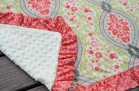 The Little Fabric Blog: Ruffled Minky Blanket Tutorial