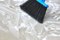 How to clean a concrete patio.