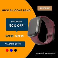 The Mico series apple watch band is made from a custom high-performance silicone that is durable, comfortable and perfect for everyday wear.🥰 offering a unique look this replacement watch band will completely transform your watch with a new fresh look. Sweatproof and washable make this band perfect for sporting activities or just everyday wear.💞 ⭕️ New collection already available