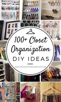 100 fun DIY projects for your closet #diyclosetorganization
