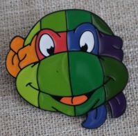 Large Enamel Turtle Pin. CARTOON PIN. Anime Pin.