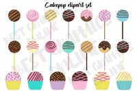 Cakepop clipart Sweets clip art Dessert Cake pops Food#printableplannersticker #plannerclipart #bestgraphicsonline