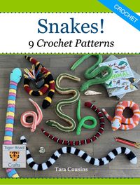 Crochet Snakes PDF Crochet Ebook With 9 Snake Patterns | Etsy