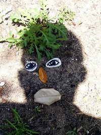 Outdoor Shadow Faces-photography fun - I will have to do this next year for shadow and Ground Hogs day. What a fun outdoor activity! Recommended by Charlotte's Clips