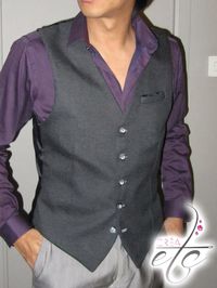 Voilà le tuto d’un gilet pour homme ! Découvrez sur mon site les étapes de la confection de mon premier gilet pour costume 3 pièces pour Monsieur.