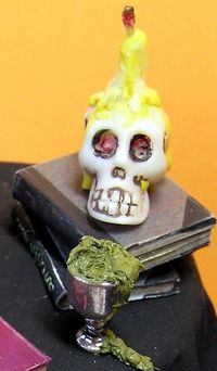 how to: skull candleholder