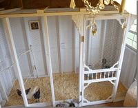 gorgeous chicken coop mansion by The Vintage Bag Lady