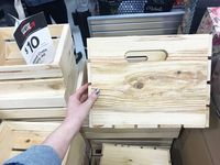 Cute DIY cabinet made from crates.