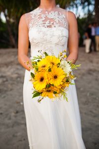 Destination Beach Wedding, Photos by A Brit and A Blond | Junebug Weddings Bride in BHLDN