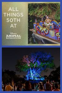 The celebration of the 50th anniversary of Walt Disney World Resort is in full swing at Disney’s Animal Kingdom! Look out for new experiences, celebratory anniversary sips and bites, must-have merchandise, dazzling park decorations and more. #DisneyWorld50 #AnimalKingdom #WaltDisneyWorld