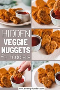 Hidden Veggie Nuggets For Toddlers | These hidden veggie nuggets are entirely plant based and so easy to make. They are perfect for picky eaters and toddlers! A vegetarian chicken nugget loaded with yummy vegetables that toddlers will love. | Hidden veggie recipes | hidden vegetables | Vegetarian nuggets | Vegetarian chicken nuggets | Hidden Veggie Nuggets | Toddler food | Vegetarian Toddler Food | dinner recipes for picky eaters