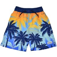 Warm summer days are just around the corner! These Flap Happy swim trunks feature a drawstring waistband and palm tree graphic. Side pockets help to elevate their functionality. Details: 50% Recycled Polyester 50% Polyester (Self) 100% Polyester (Mesh Lining) Drawstring Back Pocket UPF 50+ Protection Made In China Care: Machine Wash. Cold.
