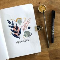 This adorable November cover is created by artist @teanbujo on IG. Check out our board "Bullet Journal / Planners Ideas" for more on Aesthetic Journal, Beautiful Journal, Calendar Journal, Journal Tips, Journal Writing and Floral Doodle. ✏Stationery weekly sale🔥 for just a fraction of price🛒💨🏃♀️. Visit us below👇 🔖#AestheticJournal #BeautifulJournal #CalendarJournal #JournalTips #JournalWriting #FloralDoodle