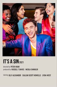 minimal polaroid series poster for it’s a sin