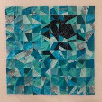 abstract mini quilt