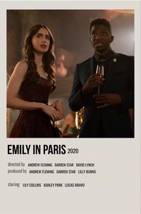 minimal polaroid tv show poster for emily in paris