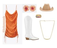 🧡⚡️🤍 #festivalfashion #festivaloutfit #festival #coachella #ootd #ootdfashion #outfitideas #outfitgrid #outfitstyle