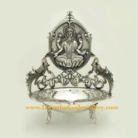 Pure Silver Lakshmi Diya/Deepam