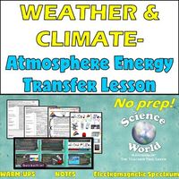 This product includes Cornell notes, an activity, a presentation (PDF), and a mini quiz built into the presentation on Earth's atmosphere energy transfer. This product is part of my Meteorology and Atmosphere. This lesson will engage your students in the following main ideas/vocabulary:• Electromagn...