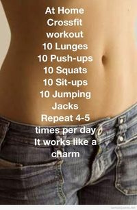 At home crossfit workout-Finally a routine I can do!! {Don't lose weight fast, Lose weight NOW!| Amazing diet tips to lose weight fast| dieting has never been easier| lose weight healthy and fast, check it out!| amazing diet tips, lost 20lbs in under a month| awesome! This really works, I lose 40lbs already!|
