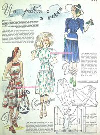 GRATUIT! 45 SUPERBES Patrons Couture Vintage de 1948! FREE Sewing patterns