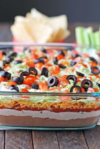 7 Layer Dip - Emily Bites