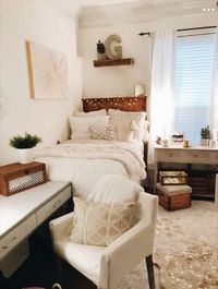 22 Gorgeous Neutral Dorm Room Ideas ...